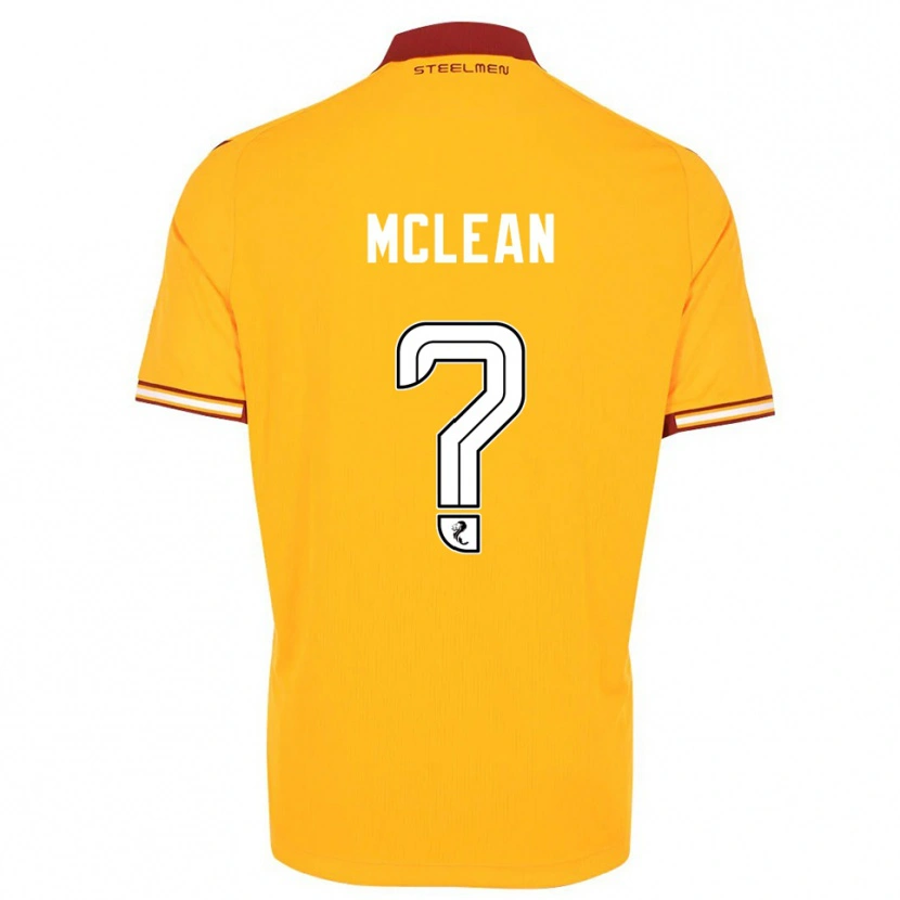 Danxen Niño Camiseta Harry Mclean #0 Amarillo Borgoña 1ª Equipación 2025/26 La Camisa México