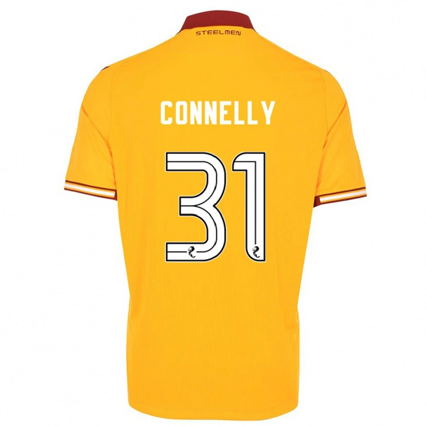 Danxen Niño Camiseta Matty Connelly #31 Amarillo Borgoña 1ª Equipación 2025/26 La Camisa México
