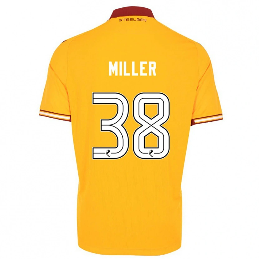 Danxen Niño Camiseta Lennon Miller #38 Amarillo Borgoña 1ª Equipación 2025/26 La Camisa México