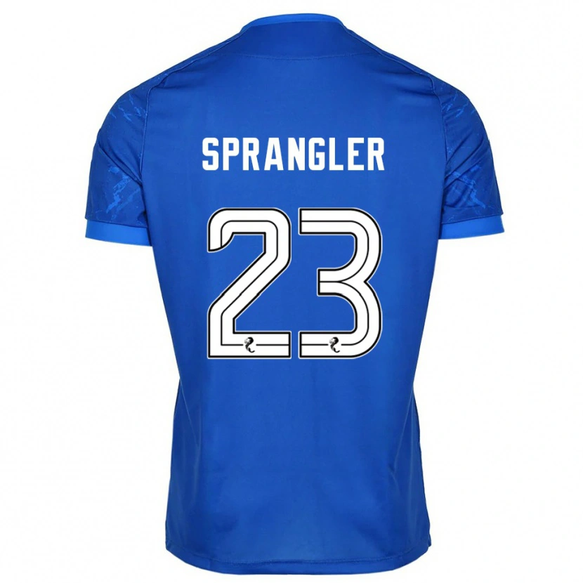Danxen Niño Camiseta Sven Sprangler #23 Azul Blanco 1ª Equipación 2025/26 La Camisa México