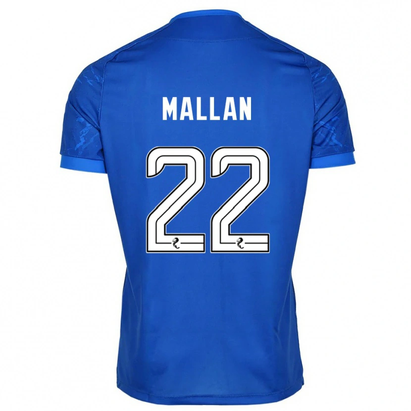 Danxen Niño Camiseta Stevie Mallan #22 Azul Blanco 1ª Equipación 2025/26 La Camisa México