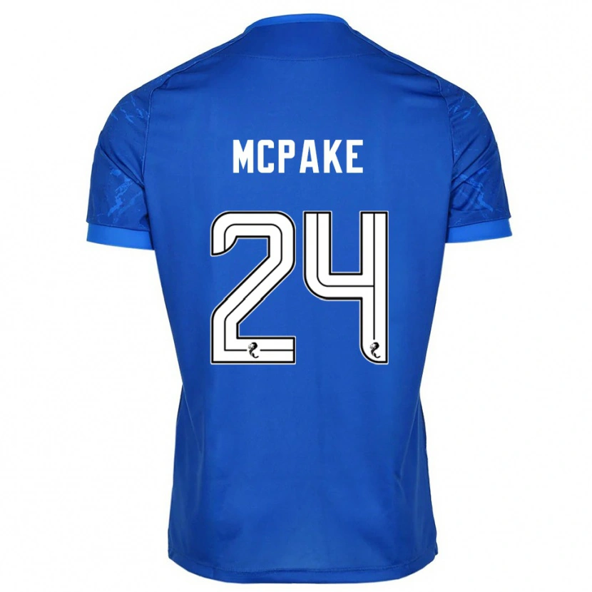 Danxen Niño Camiseta Josh Mcpake #24 Azul Blanco 1ª Equipación 2025/26 La Camisa México