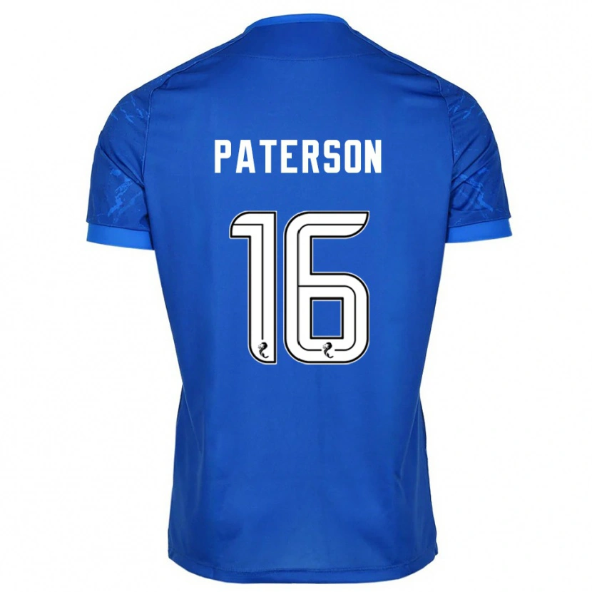 Danxen Niño Camiseta Megan Paterson #16 Azul Blanco 1ª Equipación 2025/26 La Camisa México