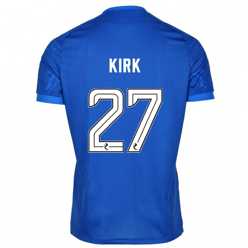 Danxen Niño Camiseta Makenzie Kirk #27 Azul Blanco 1ª Equipación 2025/26 La Camisa México