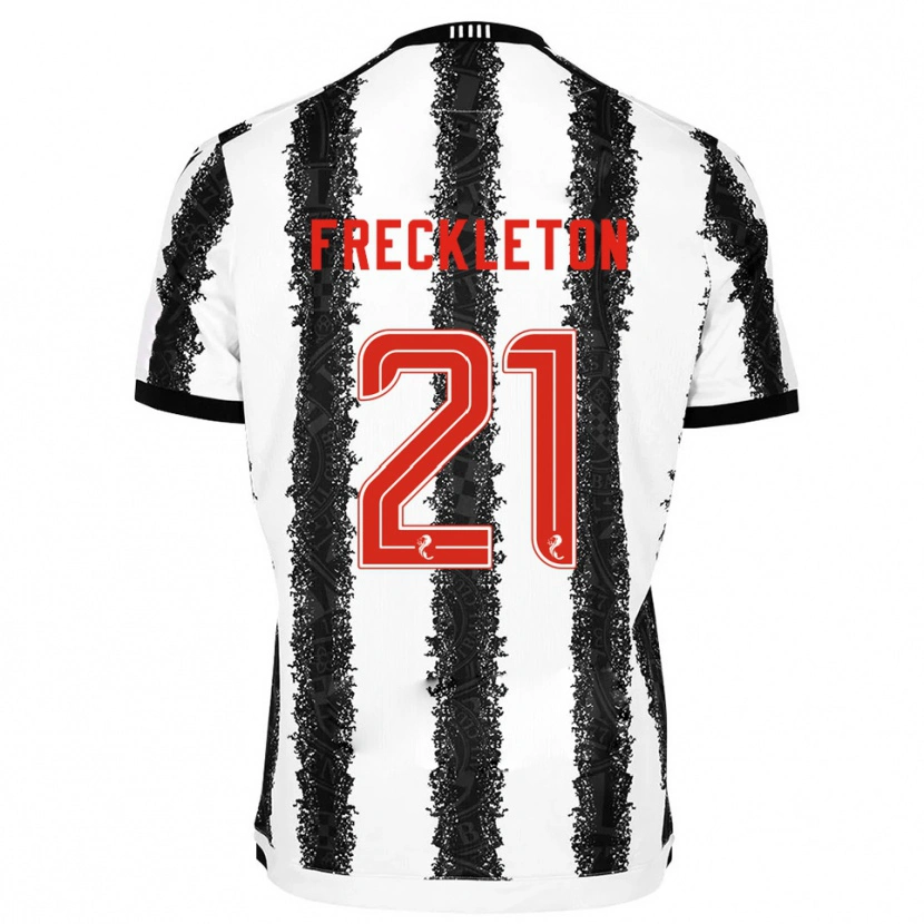 Danxen Niño Camiseta Miguel Freckleton #21 Blanco Negro 1ª Equipación 2025/26 La Camisa México