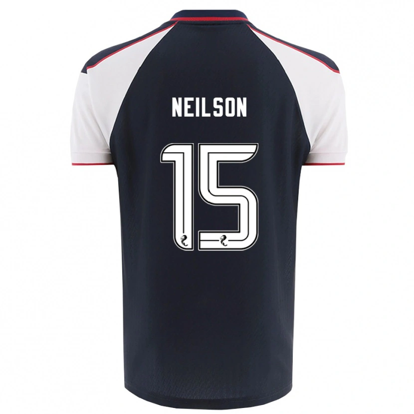 Danxen Niño Camiseta Lewis Neilson #15 Azul Marino Blanco 1ª Equipación 2025/26 La Camisa México