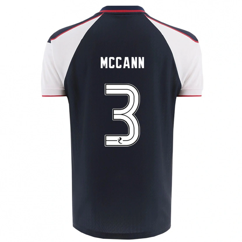 Danxen Niño Camiseta Leon Mccann #3 Azul Marino Blanco 1ª Equipación 2025/26 La Camisa México