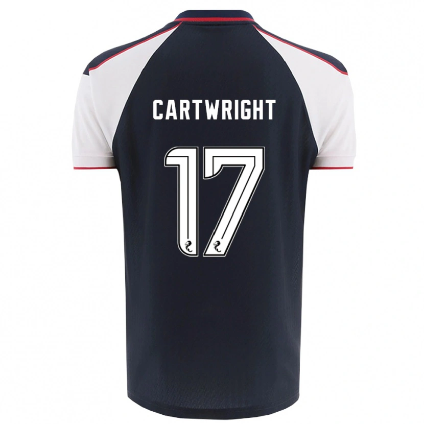 Danxen Niño Camiseta Henry Cartwright #17 Azul Marino Blanco 1ª Equipación 2025/26 La Camisa México