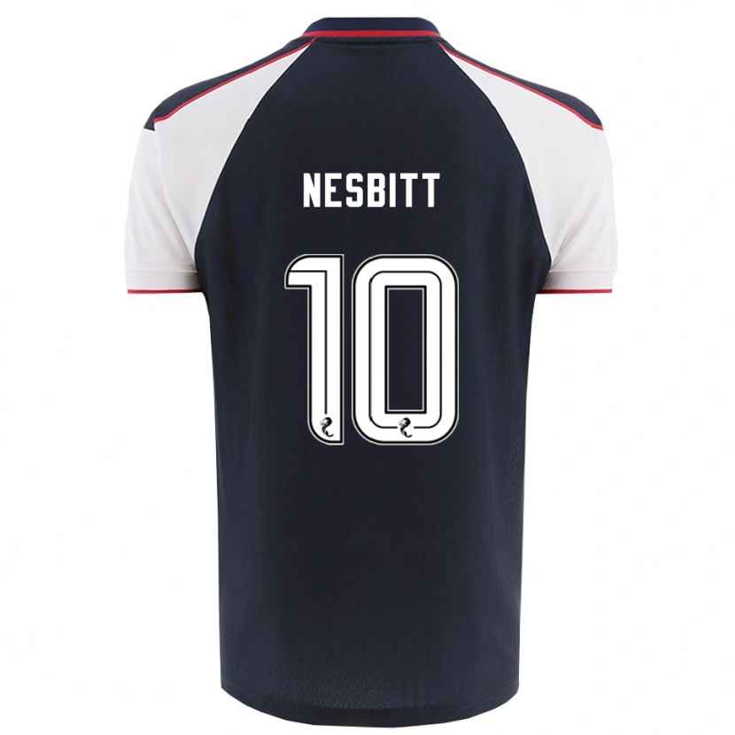 Danxen Niño Camiseta Aidan Nesbitt #10 Azul Marino Blanco 1ª Equipación 2025/26 La Camisa México