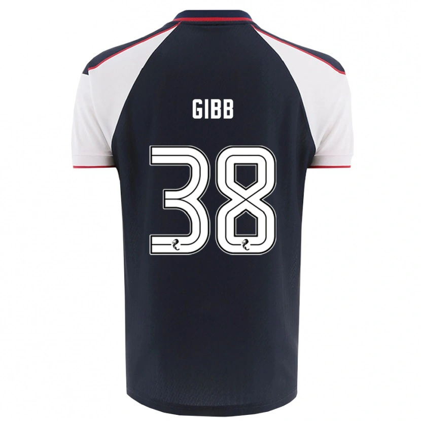 Danxen Niño Camiseta Thomas Gibb #38 Azul Marino Blanco 1ª Equipación 2025/26 La Camisa México