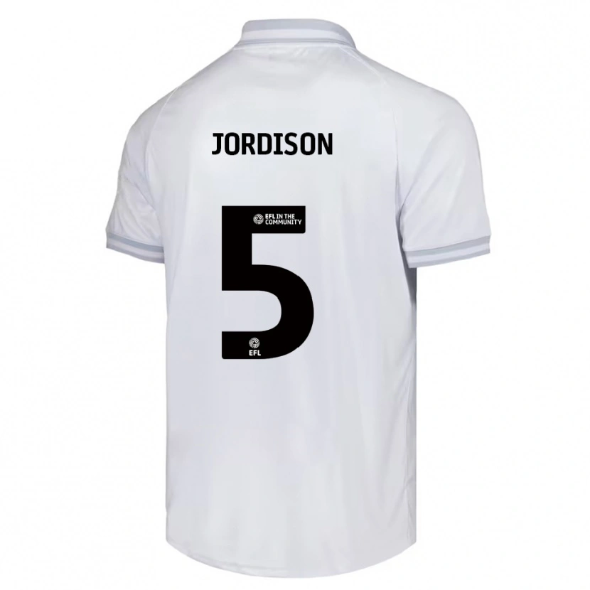 Danxen Niño Camiseta Ben Jordison #5 Blanco Gris Negro 2ª Equipación 2025/26 La Camisa México