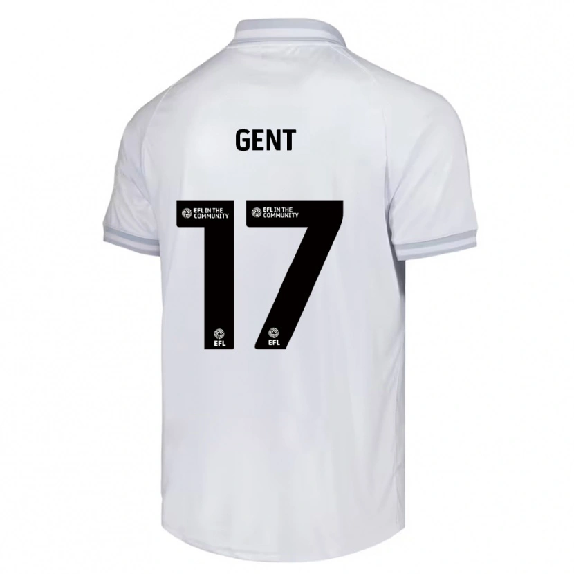 Danxen Niño Camiseta Georgie Gent #17 Blanco Gris Negro 2ª Equipación 2025/26 La Camisa México