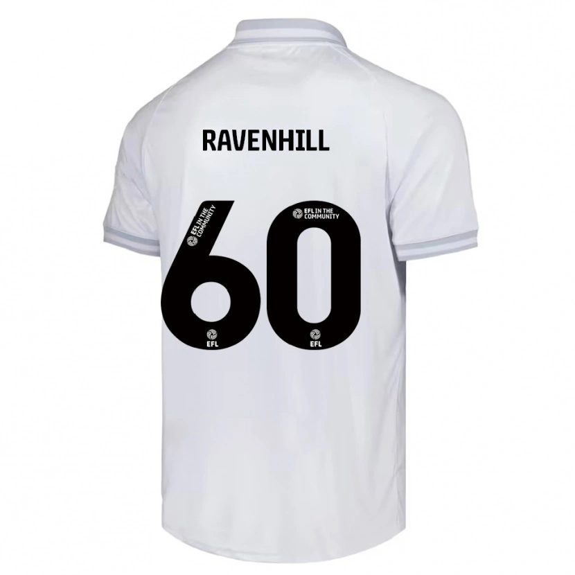 Danxen Niño Camiseta Rogan Ravenhill #60 Blanco Gris Negro 2ª Equipación 2025/26 La Camisa México