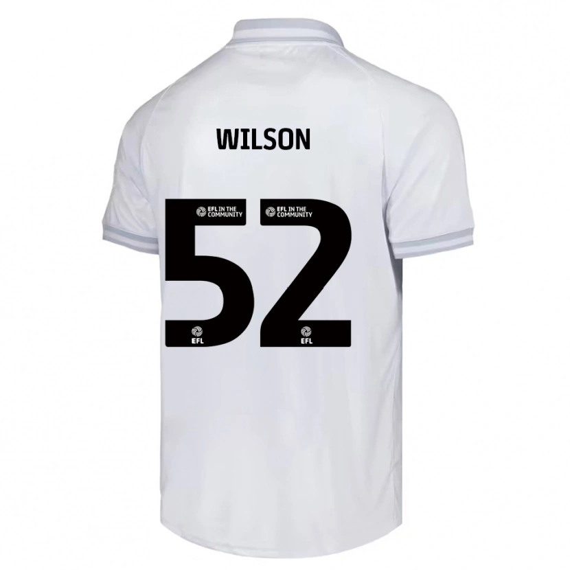 Danxen Niño Camiseta Aston Wilson #52 Blanco Gris Negro 2ª Equipación 2025/26 La Camisa México