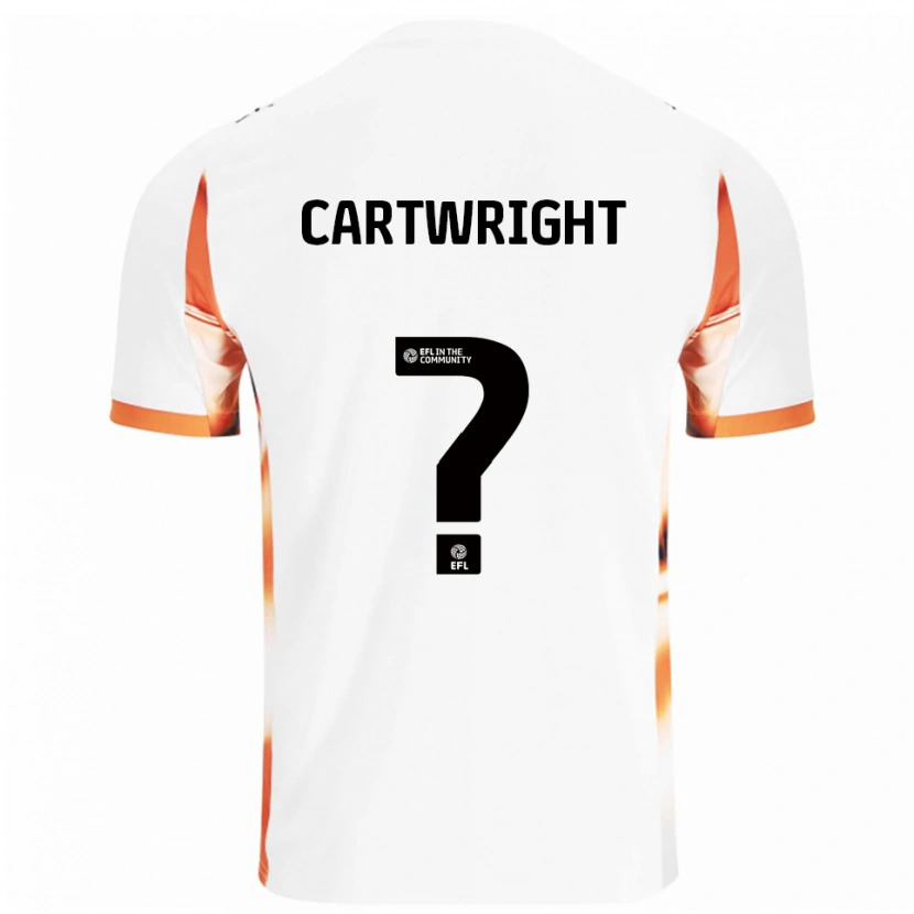 Danxen Niño Camiseta Nyah Cartwright #0 Blanco Naranja Negro 2ª Equipación 2025/26 La Camisa México