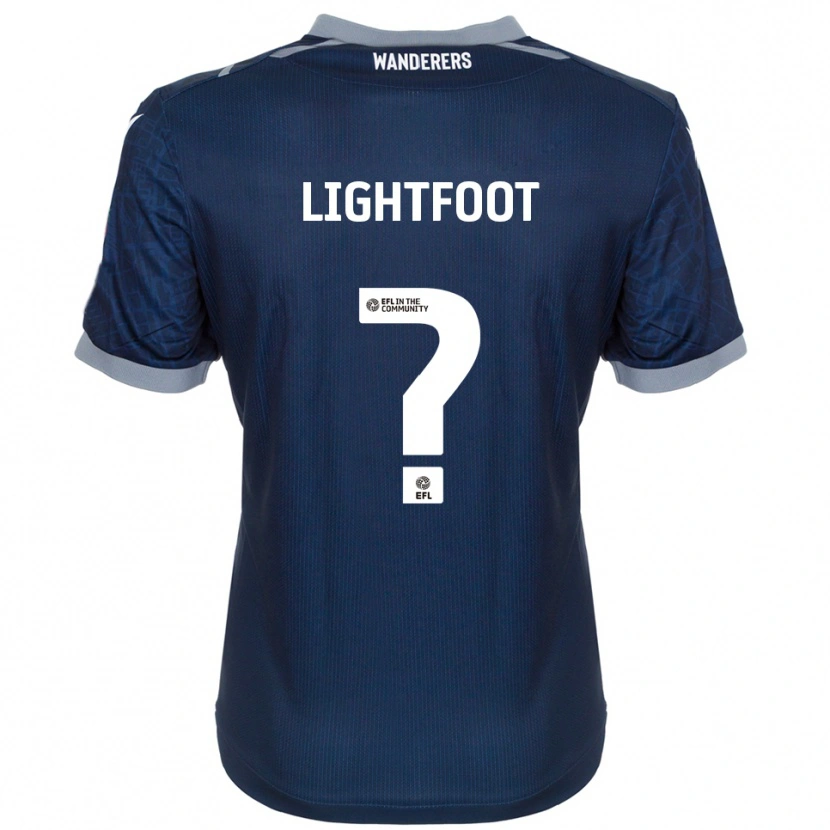 Danxen Niño Camiseta Jessica Lightfoot #0 Azul Marino Gris 2ª Equipación 2025/26 La Camisa México