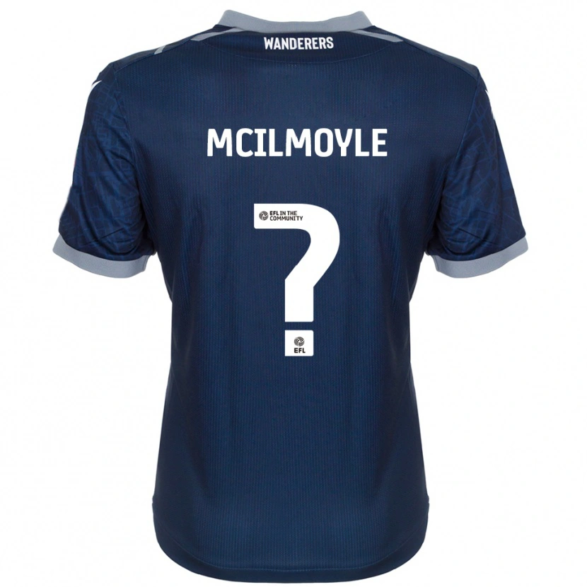 Danxen Niño Camiseta Eboni Mcilmoyle #0 Azul Marino Gris 2ª Equipación 2025/26 La Camisa México