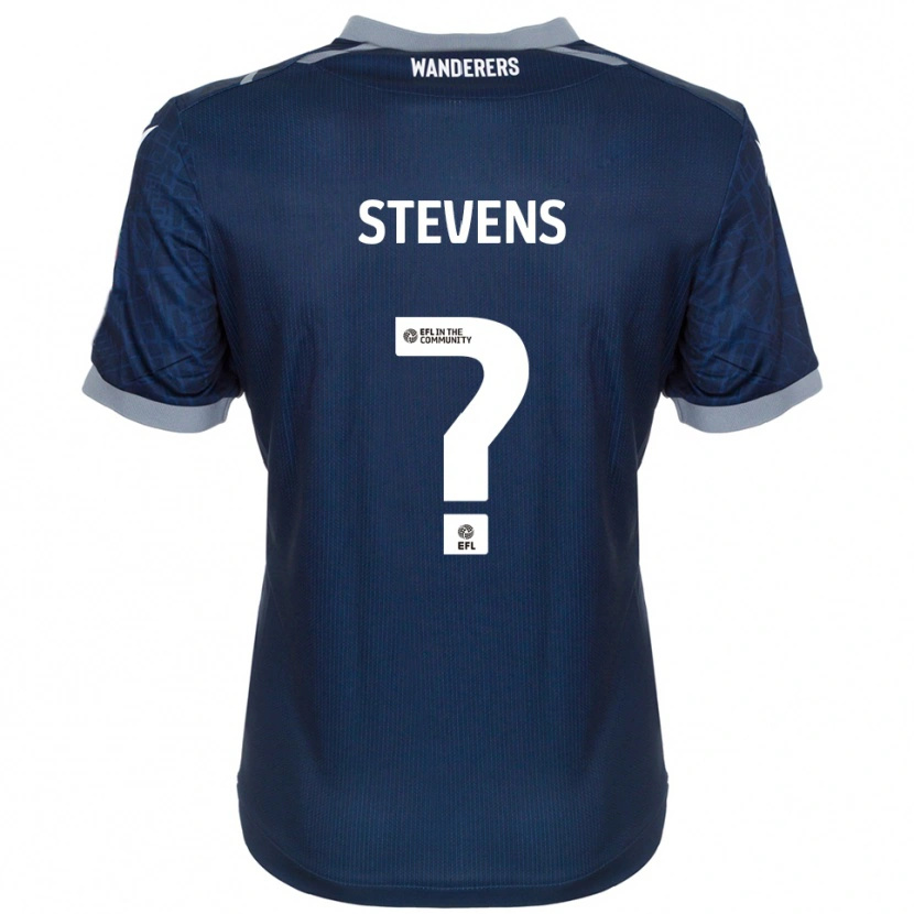 Danxen Niño Camiseta Lucy Stevens #0 Azul Marino Gris 2ª Equipación 2025/26 La Camisa México