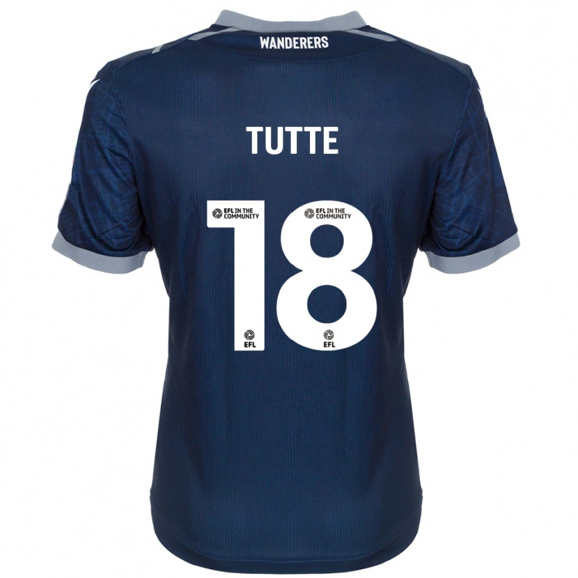 Danxen Niño Camiseta Andrew Tutte #18 Azul Marino Gris 2ª Equipación 2025/26 La Camisa México