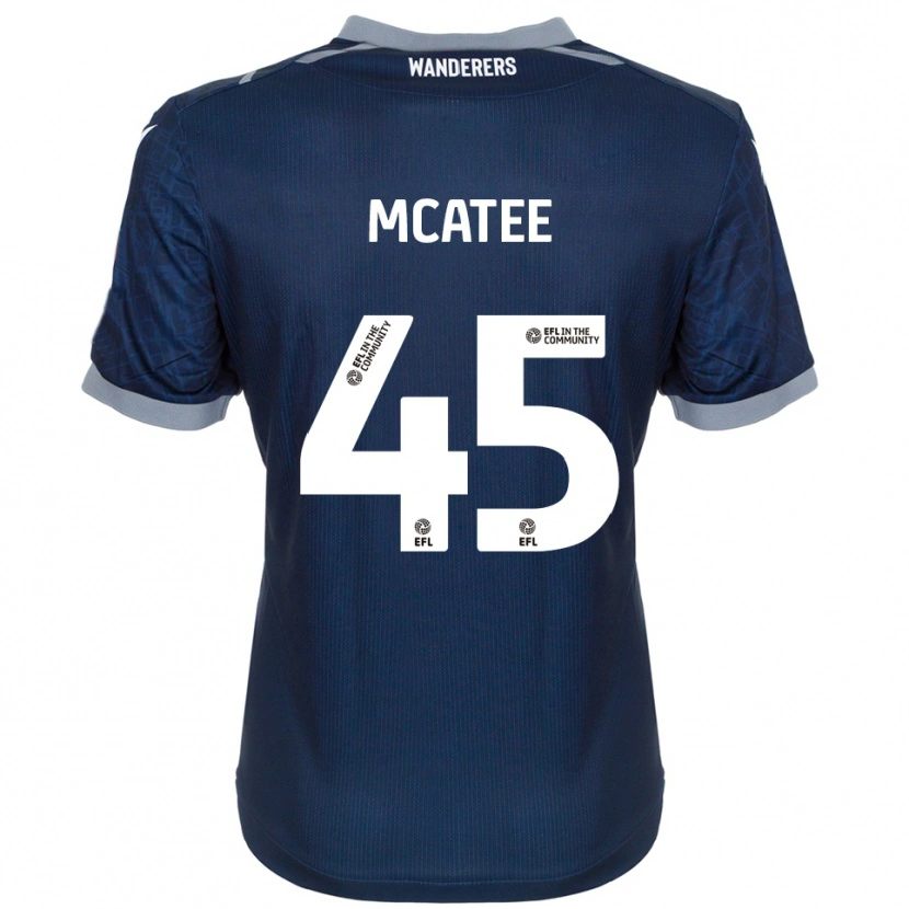 Danxen Niño Camiseta John Mcatee #45 Azul Marino Gris 2ª Equipación 2025/26 La Camisa México