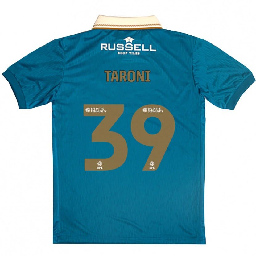 Danxen Niño Camiseta Josh Taroni #39 Celeste Blanco 2ª Equipación 2025/26 La Camisa México