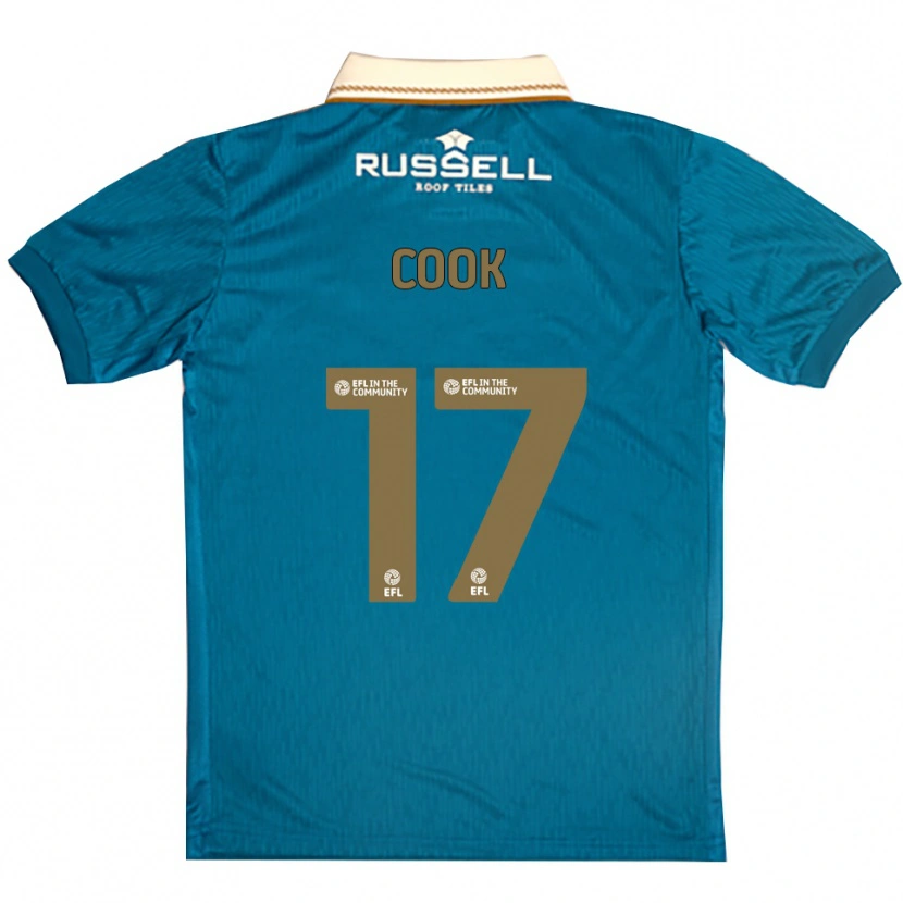 Danxen Niño Camiseta Spencer Cook #17 Celeste Blanco 2ª Equipación 2025/26 La Camisa México