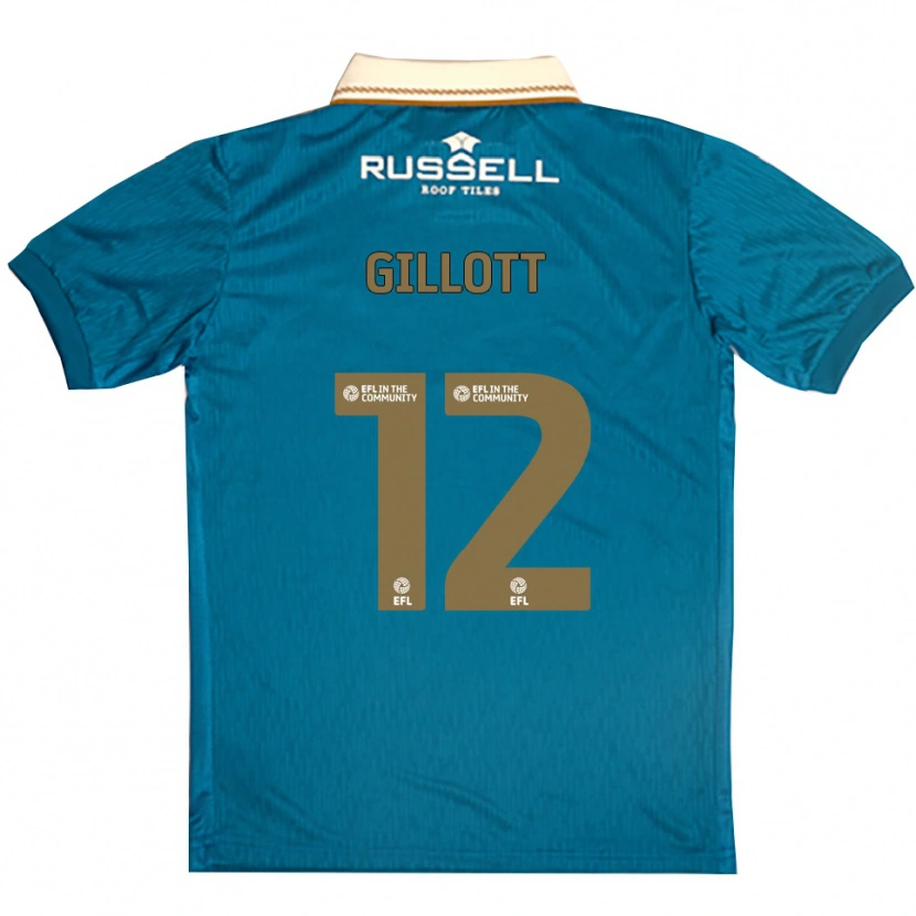 Danxen Niño Camiseta Emily Gillott #12 Celeste Blanco 2ª Equipación 2025/26 La Camisa México