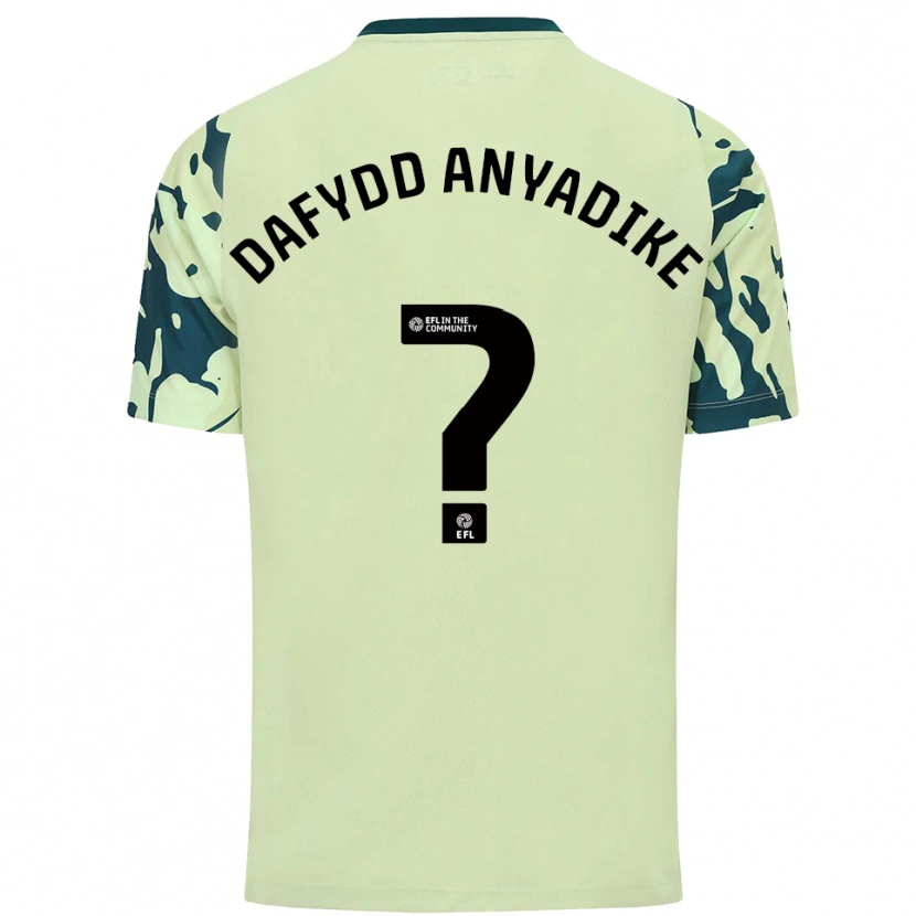 Danxen Niño Camiseta Noah Dafydd Anyadike #0 Verde Oscuro 2ª Equipación 2025/26 La Camisa México