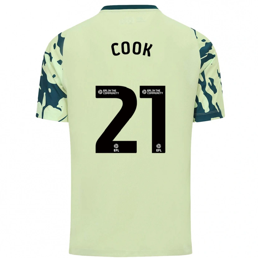 Danxen Niño Camiseta Mikayla Cook #21 Verde Oscuro 2ª Equipación 2025/26 La Camisa México