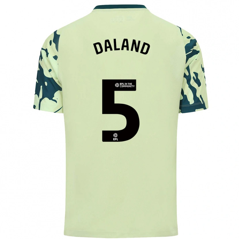 Danxen Niño Camiseta Jesper Daland #5 Verde Oscuro 2ª Equipación 2025/26 La Camisa México