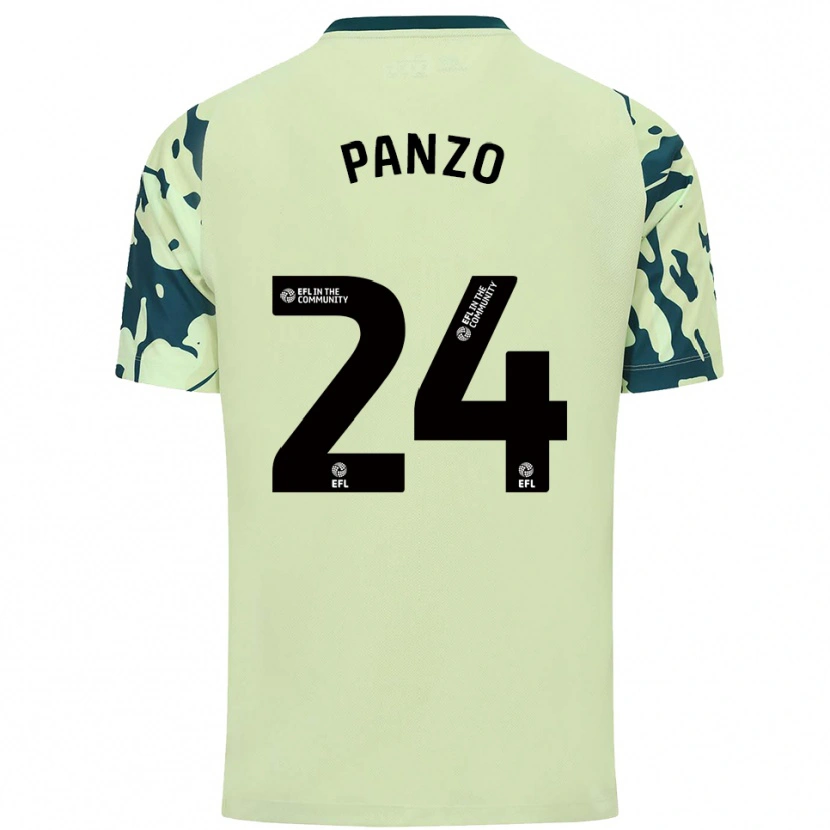 Danxen Niño Camiseta Jonathan Panzo #24 Verde Oscuro 2ª Equipación 2025/26 La Camisa México