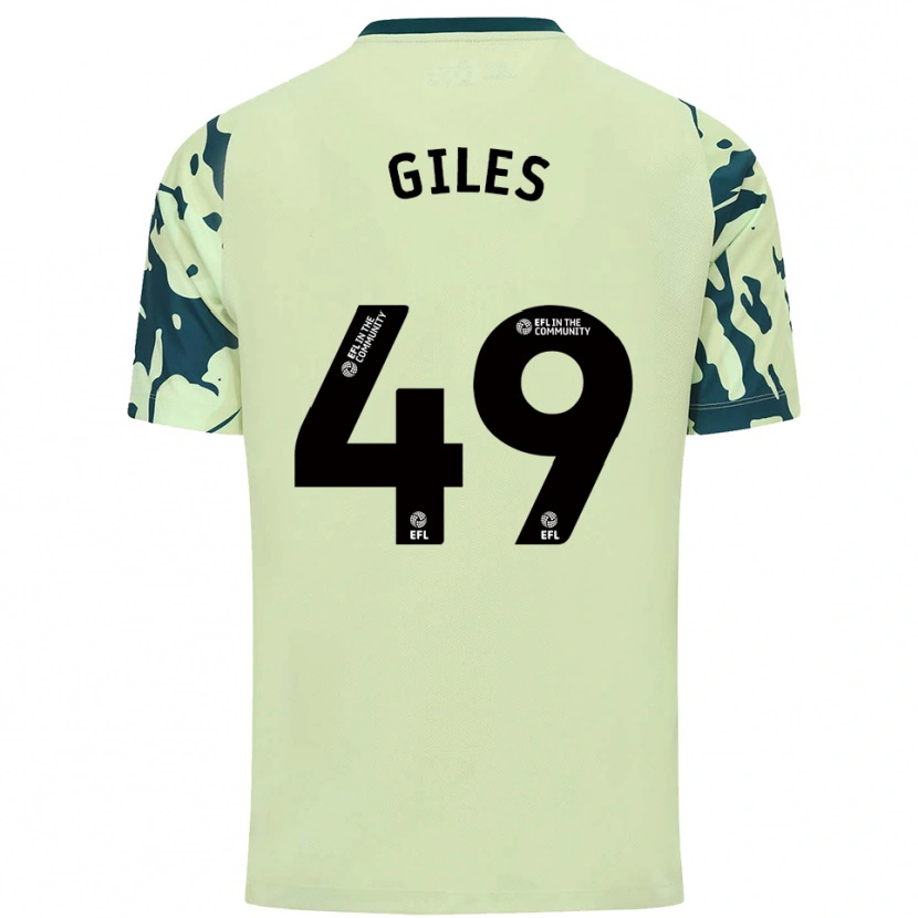 Danxen Niño Camiseta Luey Giles #49 Verde Oscuro 2ª Equipación 2025/26 La Camisa México