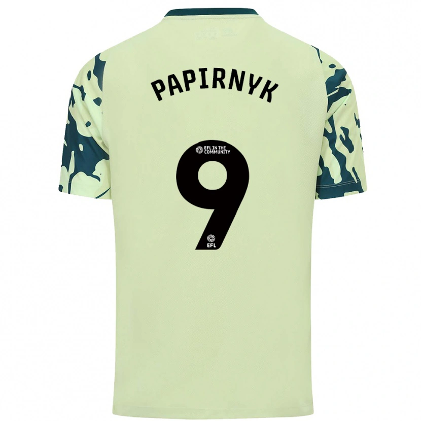 Danxen Niño Camiseta Leo Papirnyk #9 Verde Oscuro 2ª Equipación 2025/26 La Camisa México