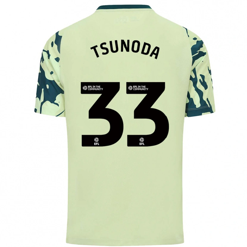 Danxen Niño Camiseta Ryotaro Tsunoda #33 Verde Oscuro 2ª Equipación 2025/26 La Camisa México