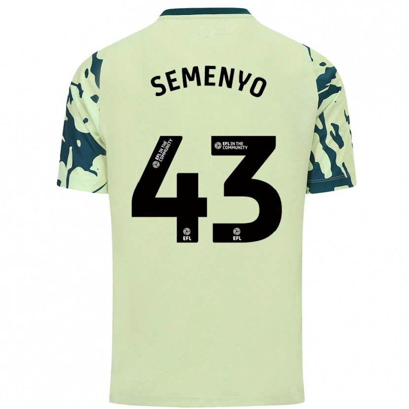Danxen Niño Camiseta Jai Semenyo #43 Verde Oscuro 2ª Equipación 2025/26 La Camisa México