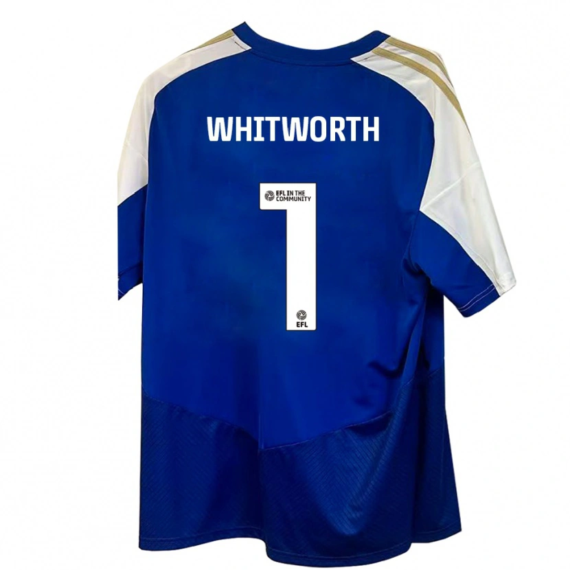 Danxen Niño Camiseta Joe Whitworth #1 Azul Blanco Dorado 2ª Equipación 2025/26 La Camisa México