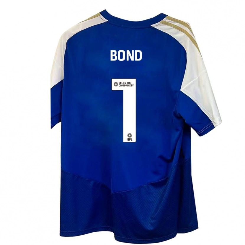 Danxen Niño Camiseta Abbi Bond #1 Azul Blanco Dorado 2ª Equipación 2025/26 La Camisa México