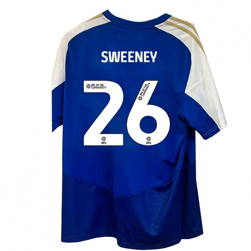 Danxen Niño Camiseta Pierce Sweeney #26 Azul Blanco Dorado 2ª Equipación 2025/26 La Camisa México