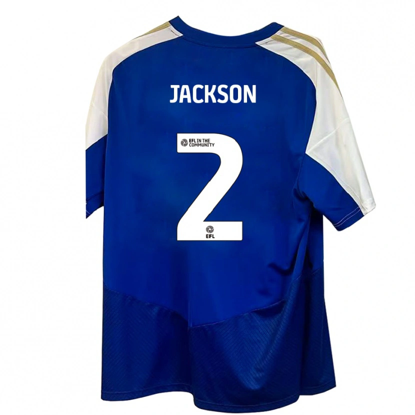 Danxen Niño Camiseta Bow Jackson #2 Azul Blanco Dorado 2ª Equipación 2025/26 La Camisa México