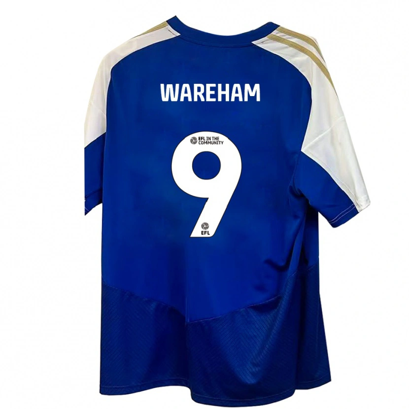 Danxen Niño Camiseta Jayden Wareham #9 Azul Blanco Dorado 2ª Equipación 2025/26 La Camisa México