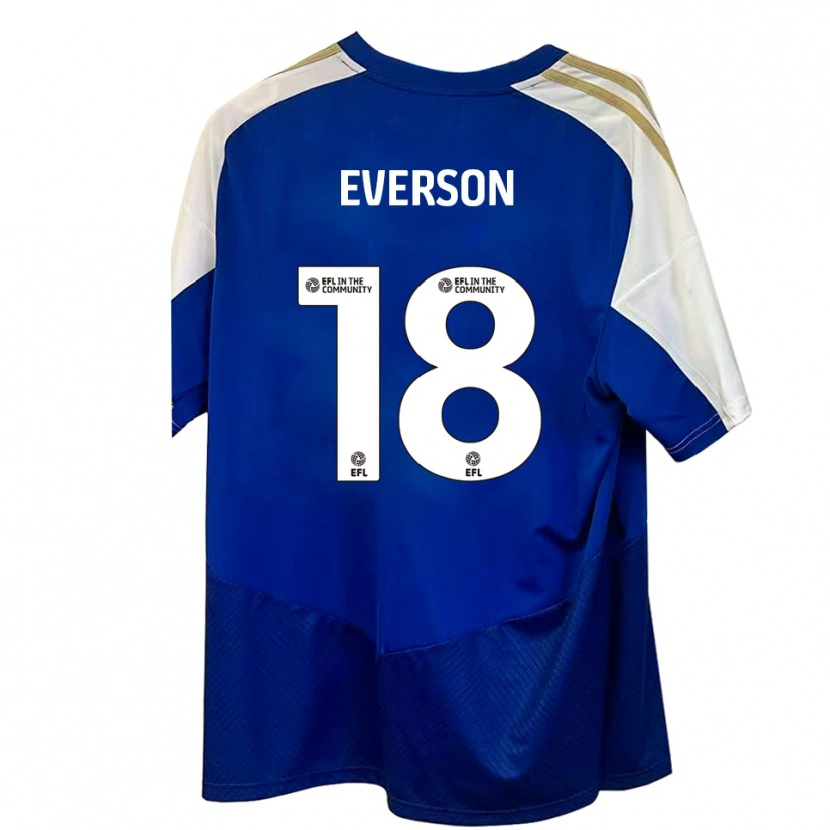 Danxen Niño Camiseta Beth Everson #18 Azul Blanco Dorado 2ª Equipación 2025/26 La Camisa México