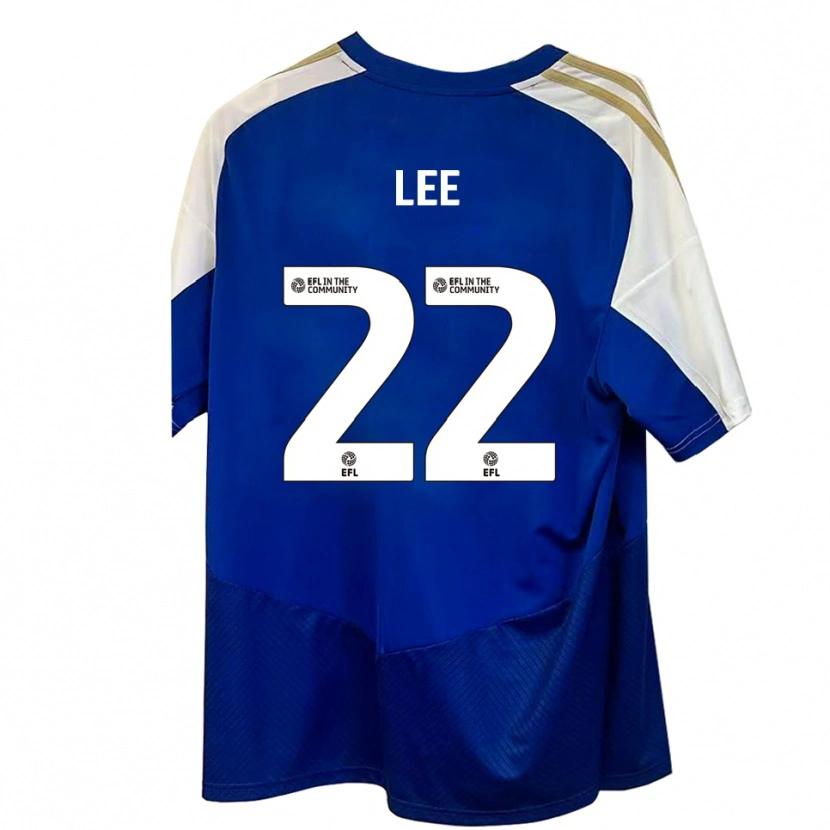Danxen Niño Camiseta Harry Lee #22 Azul Blanco Dorado 2ª Equipación 2025/26 La Camisa México