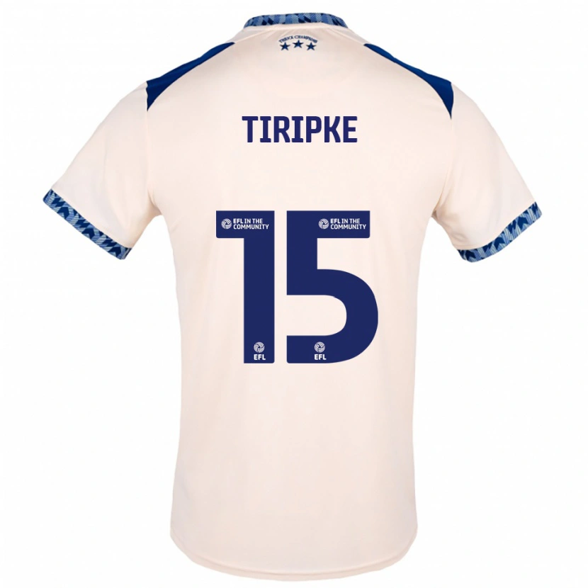 Danxen Niño Camiseta Ashley Tiripke #15 Blanco Hueso Azul Marino 2ª Equipación 2025/26 La Camisa México