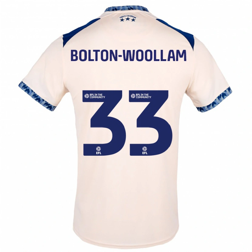 Danxen Niño Camiseta Kacey Bolton-Woollam #33 Blanco Hueso Azul Marino 2ª Equipación 2025/26 La Camisa México