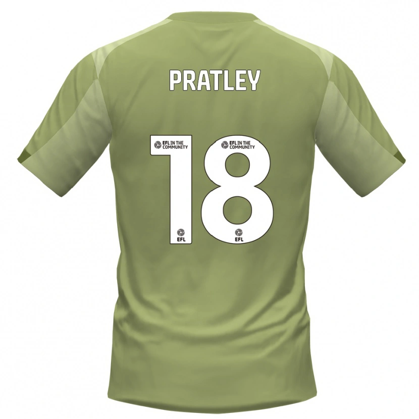 Danxen Niño Camiseta Darren Pratley #18 Salvia Champán 2ª Equipación 2025/26 La Camisa México