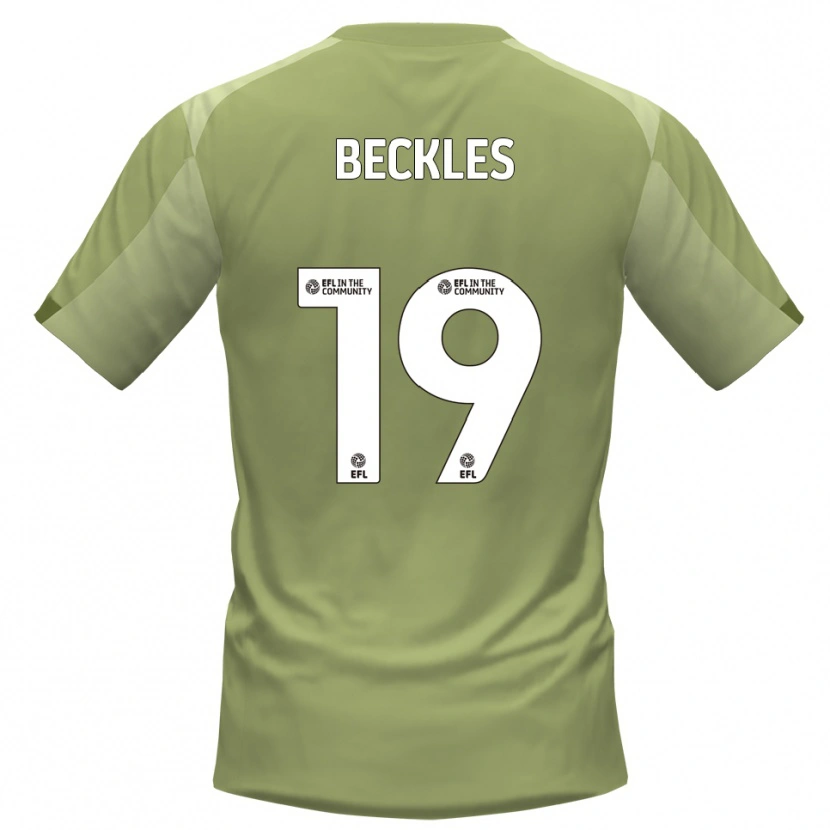 Danxen Niño Camiseta Omar Beckles #19 Salvia Champán 2ª Equipación 2025/26 La Camisa México
