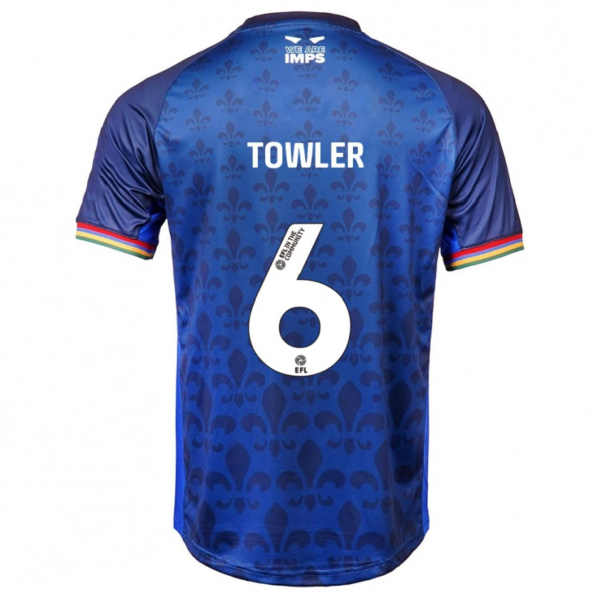Danxen Niño Camiseta Ryley Towler #6 Azul Azul Marino 2ª Equipación 2025/26 La Camisa México