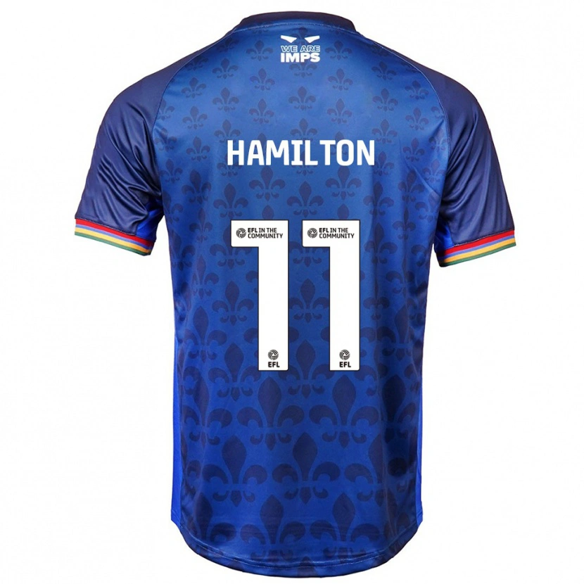 Danxen Niño Camiseta Ethan Hamilton #11 Azul Azul Marino 2ª Equipación 2025/26 La Camisa México