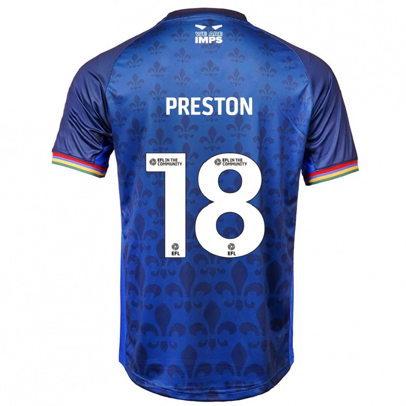 Danxen Niño Camiseta Rory Preston #18 Azul Azul Marino 2ª Equipación 2025/26 La Camisa México
