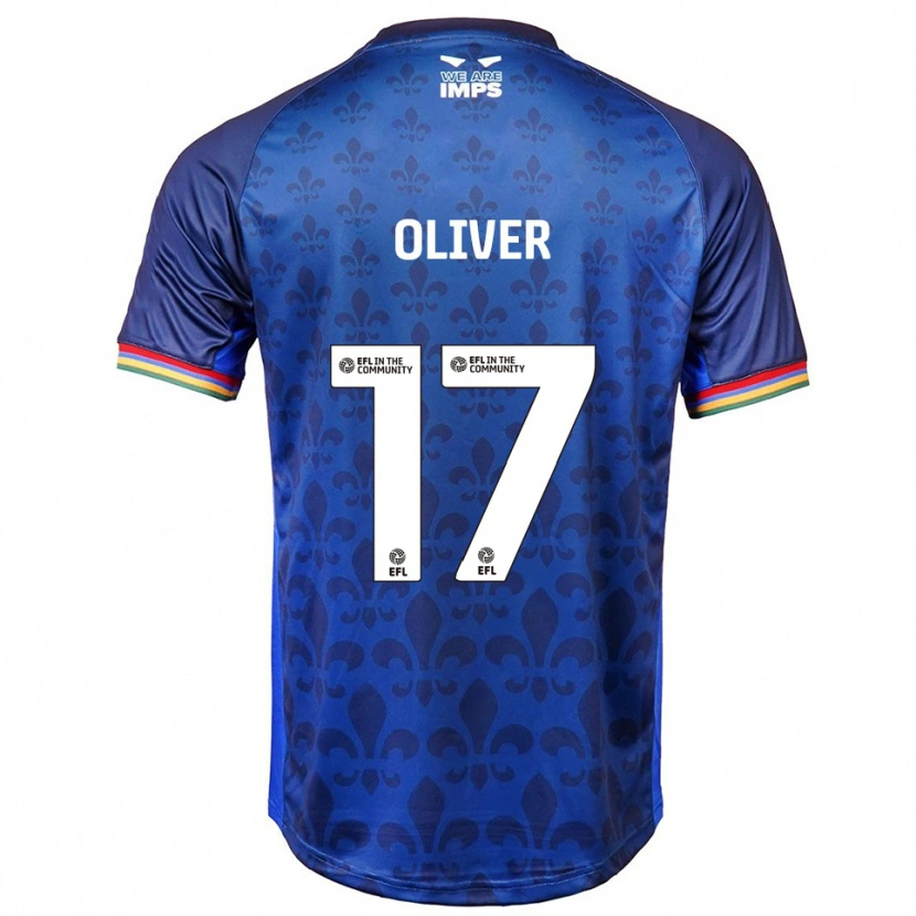 Danxen Niño Camiseta Kenzie Oliver #17 Azul Azul Marino 2ª Equipación 2025/26 La Camisa México